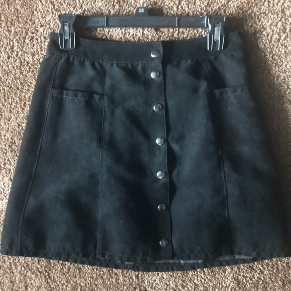 Black Velvet Skirt from Express - Picture 2 of 7